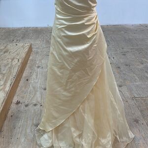 Elegant Cream Evening Gown